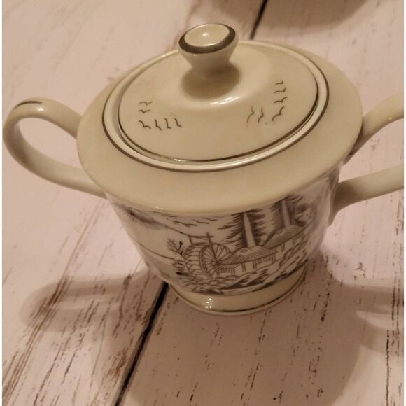 Vintage Kutani China . Tea Kettle, Creamer & Sugar bowl ( 3 pieces ) - Picture 8 of 14